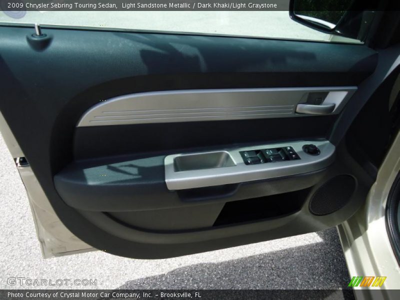 Light Sandstone Metallic / Dark Khaki/Light Graystone 2009 Chrysler Sebring Touring Sedan