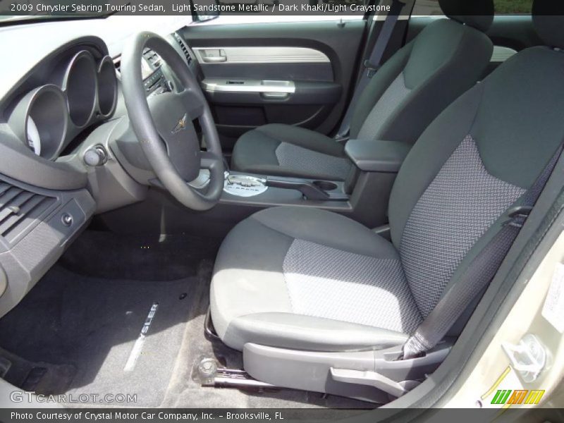 Light Sandstone Metallic / Dark Khaki/Light Graystone 2009 Chrysler Sebring Touring Sedan