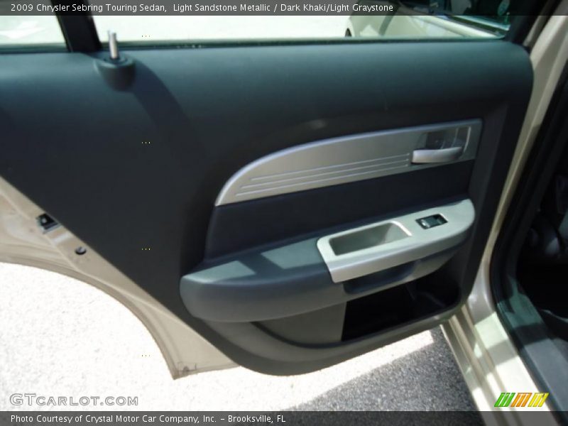 Light Sandstone Metallic / Dark Khaki/Light Graystone 2009 Chrysler Sebring Touring Sedan