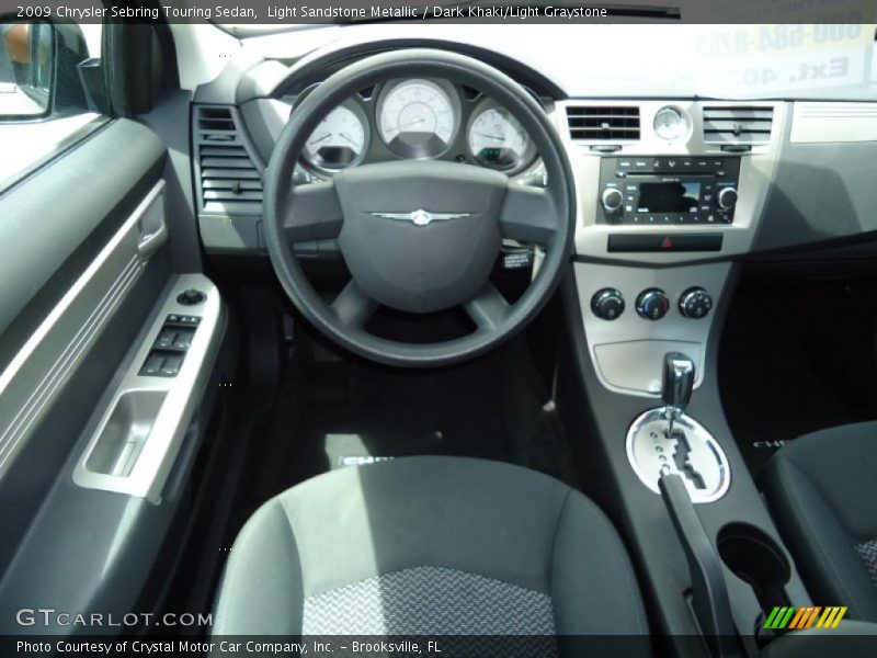 Light Sandstone Metallic / Dark Khaki/Light Graystone 2009 Chrysler Sebring Touring Sedan