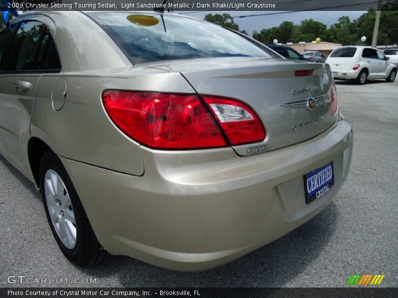 Light Sandstone Metallic / Dark Khaki/Light Graystone 2009 Chrysler Sebring Touring Sedan