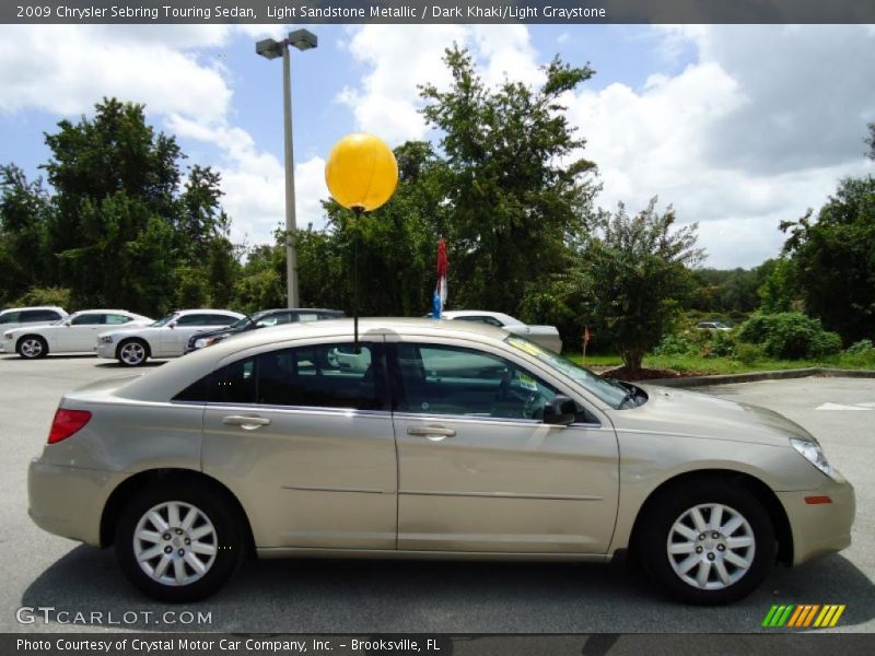 Light Sandstone Metallic / Dark Khaki/Light Graystone 2009 Chrysler Sebring Touring Sedan