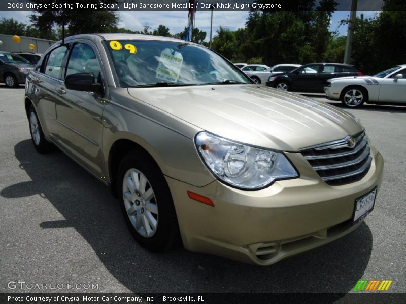 Light Sandstone Metallic / Dark Khaki/Light Graystone 2009 Chrysler Sebring Touring Sedan