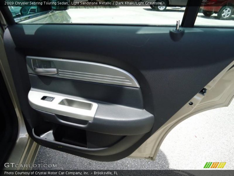 Light Sandstone Metallic / Dark Khaki/Light Graystone 2009 Chrysler Sebring Touring Sedan