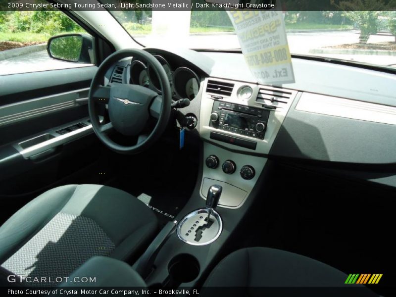 Light Sandstone Metallic / Dark Khaki/Light Graystone 2009 Chrysler Sebring Touring Sedan