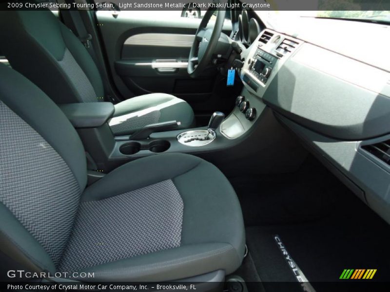 Light Sandstone Metallic / Dark Khaki/Light Graystone 2009 Chrysler Sebring Touring Sedan