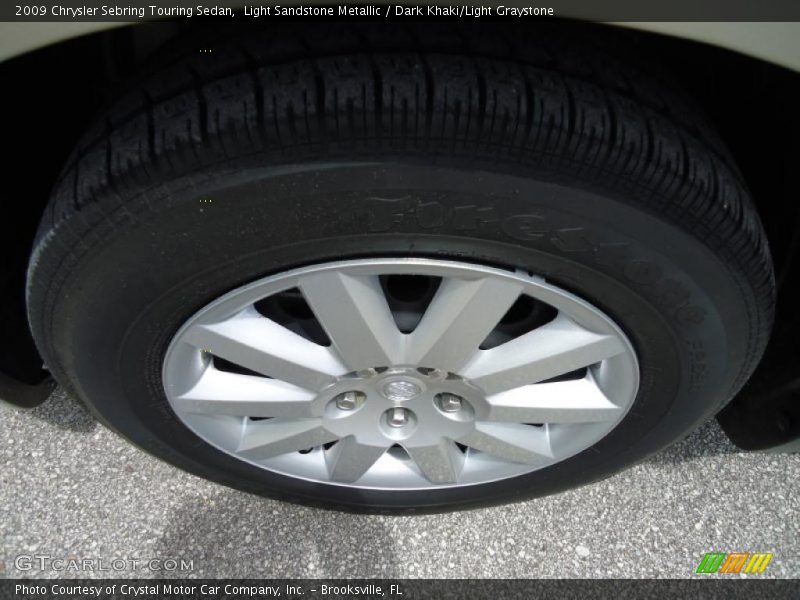 Light Sandstone Metallic / Dark Khaki/Light Graystone 2009 Chrysler Sebring Touring Sedan