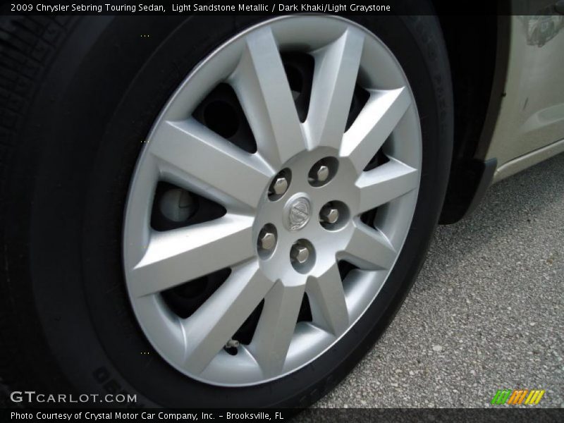 Light Sandstone Metallic / Dark Khaki/Light Graystone 2009 Chrysler Sebring Touring Sedan