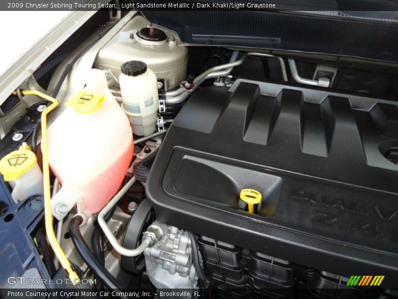 Light Sandstone Metallic / Dark Khaki/Light Graystone 2009 Chrysler Sebring Touring Sedan