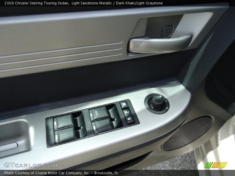 Light Sandstone Metallic / Dark Khaki/Light Graystone 2009 Chrysler Sebring Touring Sedan