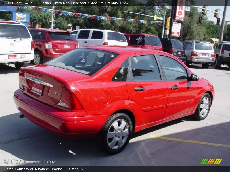 Infra Red Clearcoat / Medium Graphite Grey 2001 Ford Focus ZTS Sedan