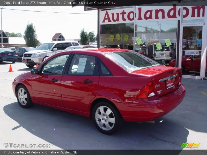 Infra Red Clearcoat / Medium Graphite Grey 2001 Ford Focus ZTS Sedan