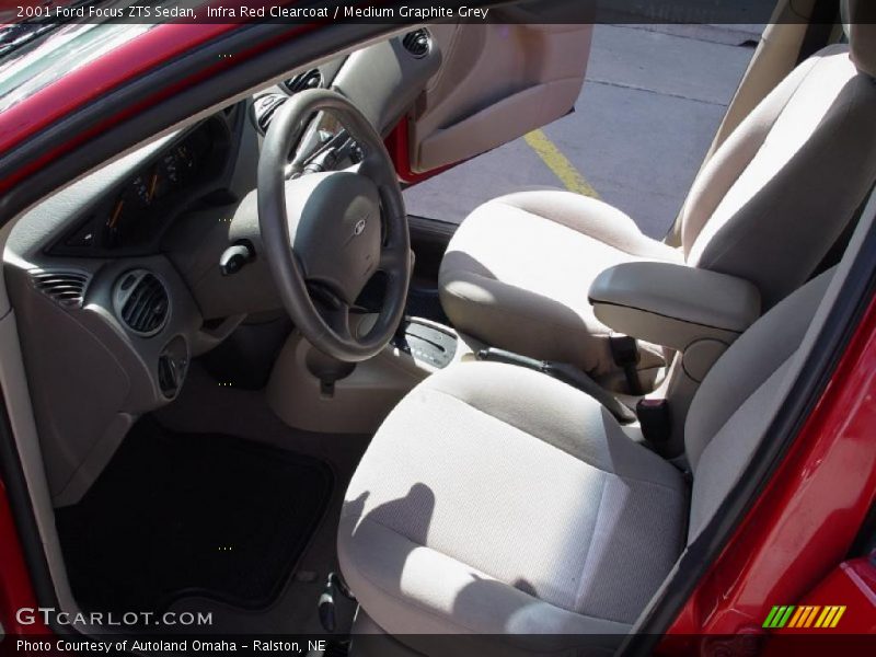 Infra Red Clearcoat / Medium Graphite Grey 2001 Ford Focus ZTS Sedan