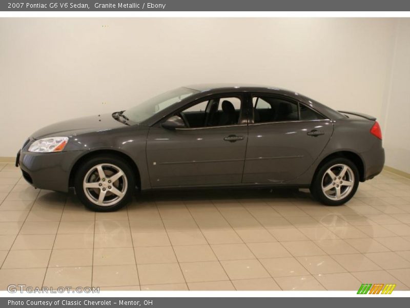 Granite Metallic / Ebony 2007 Pontiac G6 V6 Sedan