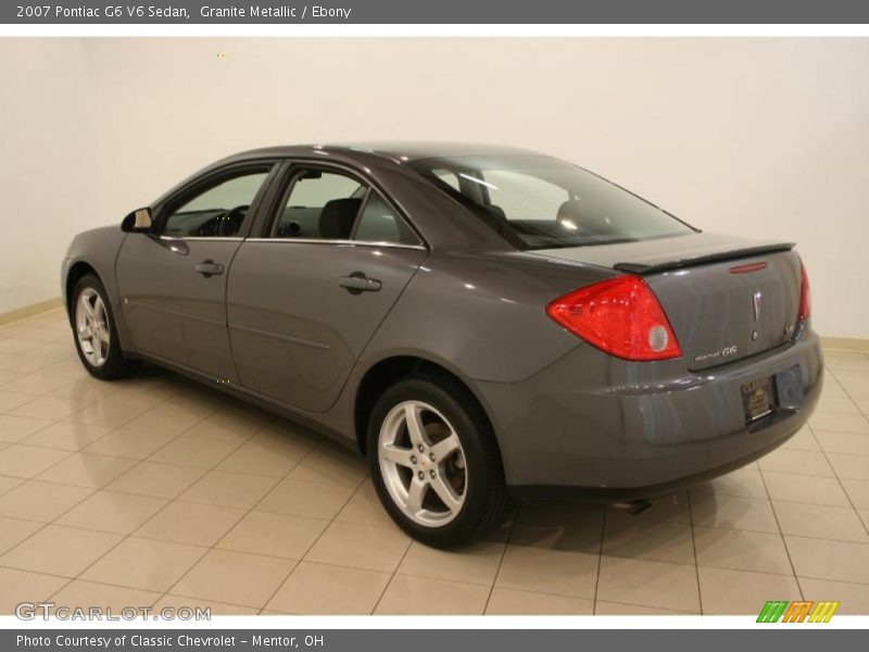 Granite Metallic / Ebony 2007 Pontiac G6 V6 Sedan
