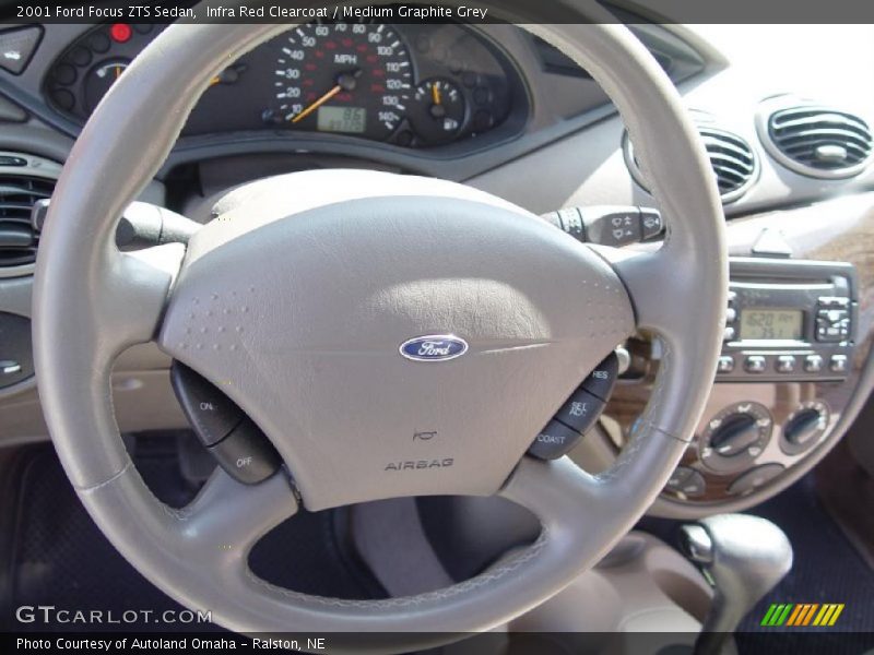 Infra Red Clearcoat / Medium Graphite Grey 2001 Ford Focus ZTS Sedan