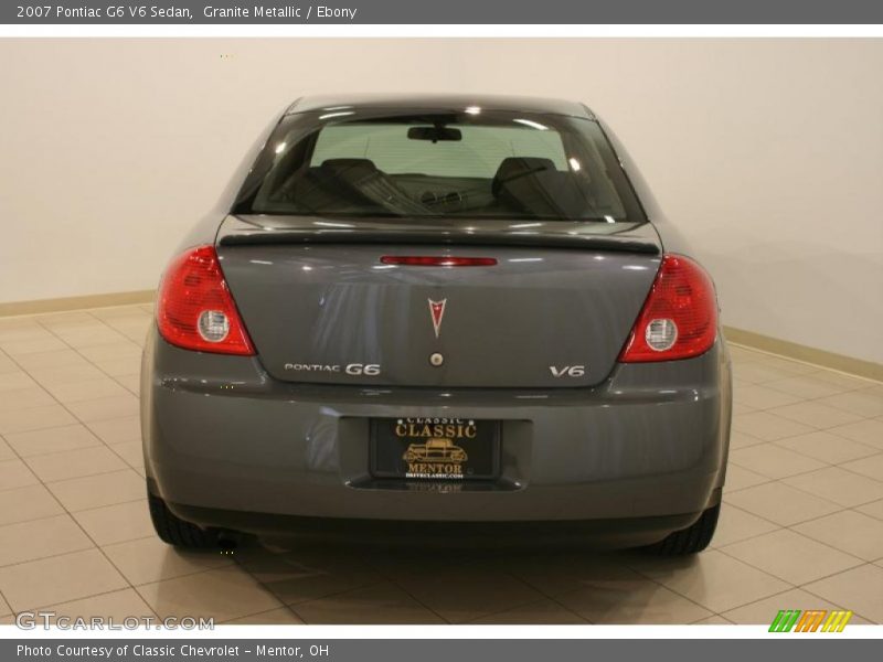 Granite Metallic / Ebony 2007 Pontiac G6 V6 Sedan