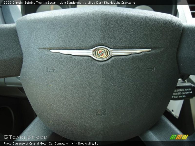Light Sandstone Metallic / Dark Khaki/Light Graystone 2009 Chrysler Sebring Touring Sedan
