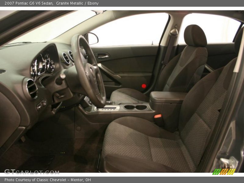 Granite Metallic / Ebony 2007 Pontiac G6 V6 Sedan