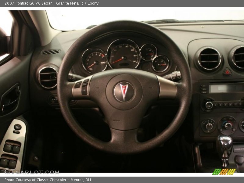 Granite Metallic / Ebony 2007 Pontiac G6 V6 Sedan
