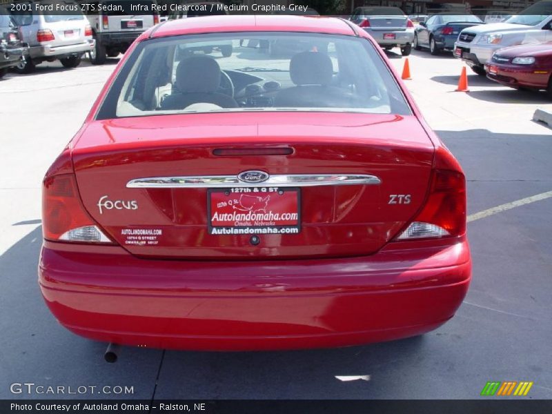 Infra Red Clearcoat / Medium Graphite Grey 2001 Ford Focus ZTS Sedan