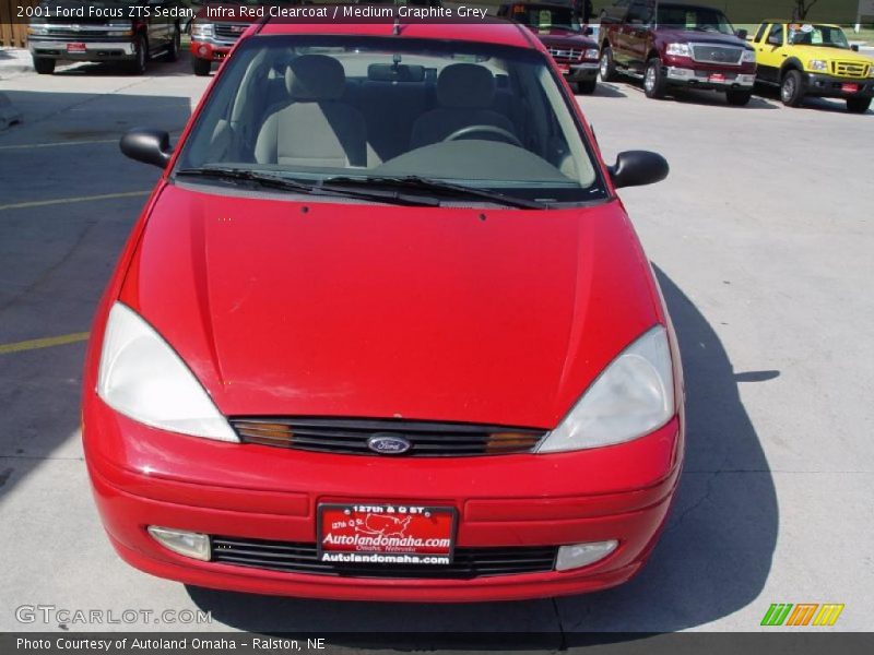 Infra Red Clearcoat / Medium Graphite Grey 2001 Ford Focus ZTS Sedan