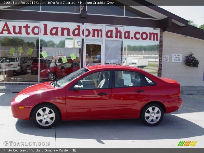 Infra Red Clearcoat / Medium Graphite Grey 2001 Ford Focus ZTS Sedan