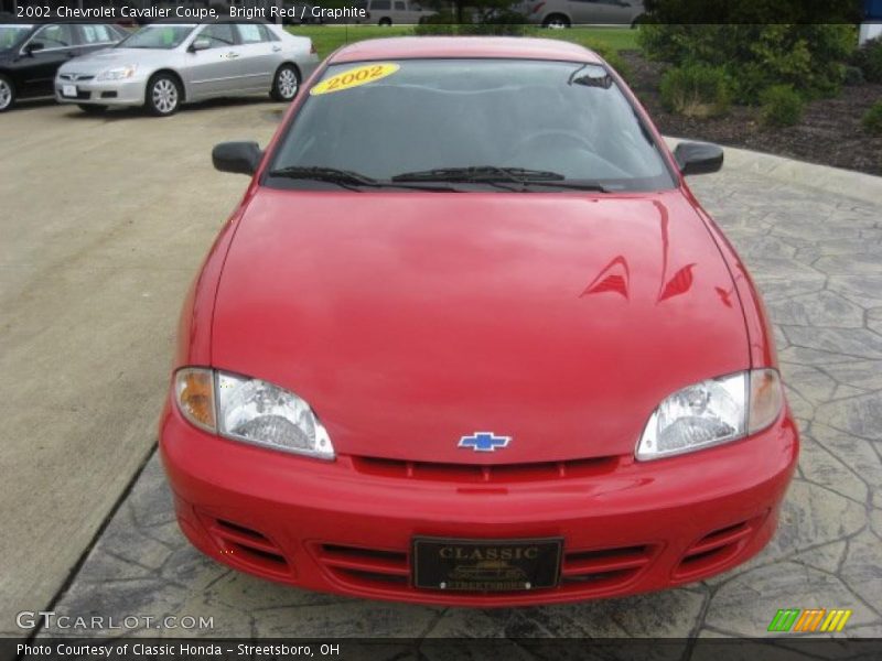 Bright Red / Graphite 2002 Chevrolet Cavalier Coupe