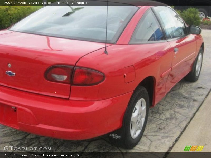 Bright Red / Graphite 2002 Chevrolet Cavalier Coupe