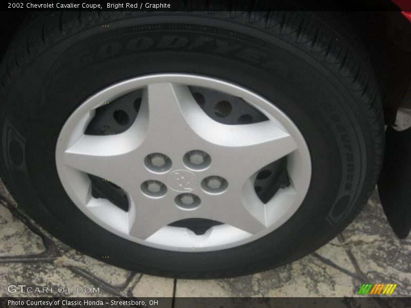 Bright Red / Graphite 2002 Chevrolet Cavalier Coupe