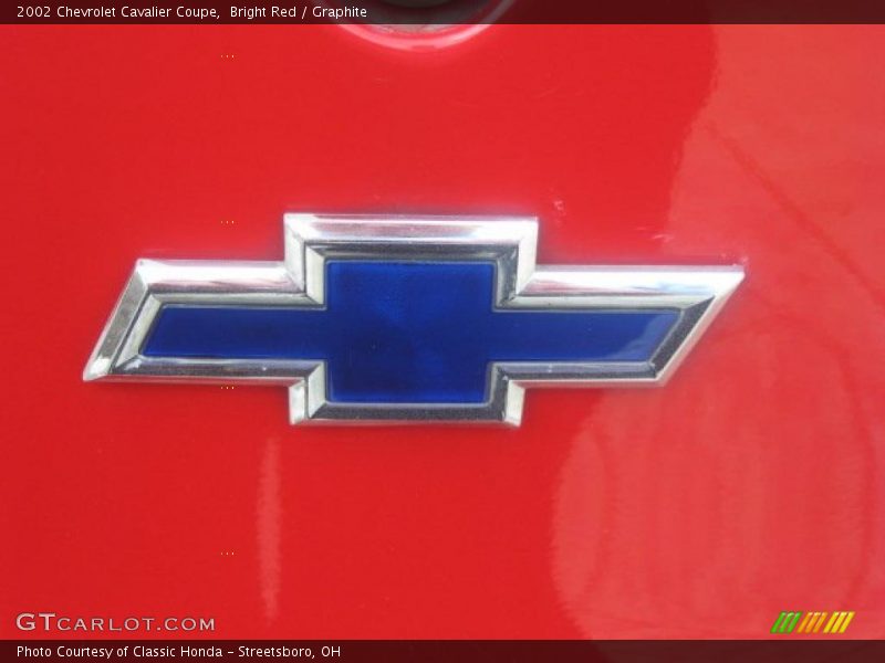 Bright Red / Graphite 2002 Chevrolet Cavalier Coupe