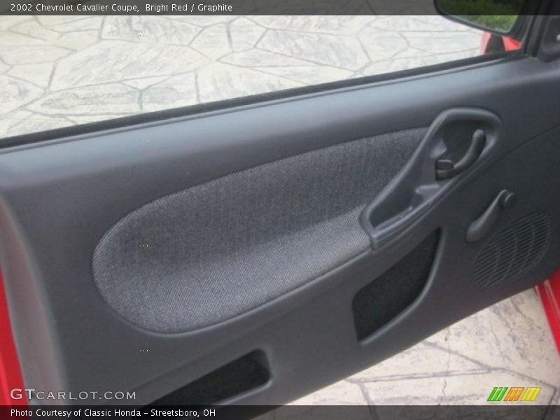 Bright Red / Graphite 2002 Chevrolet Cavalier Coupe