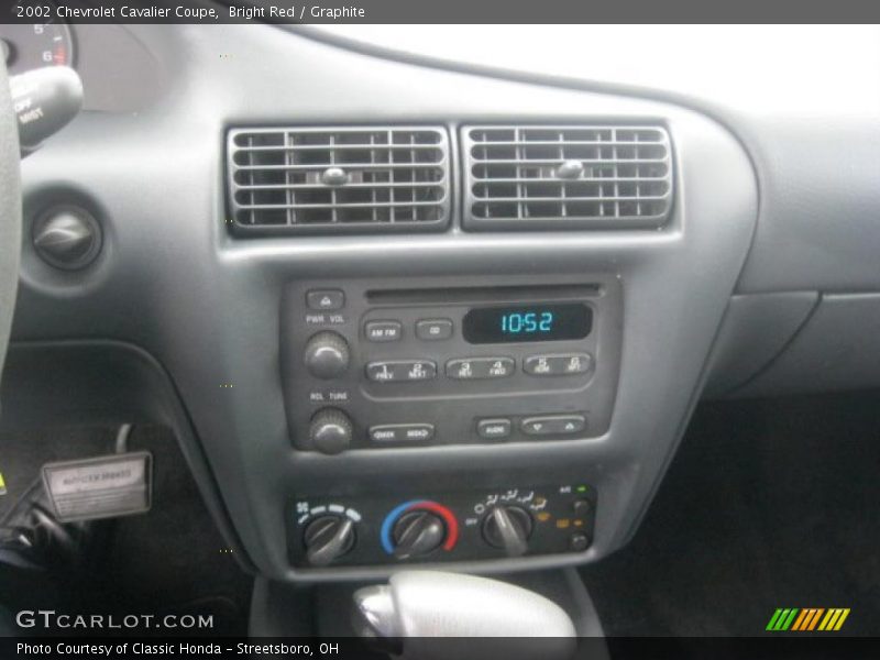 Bright Red / Graphite 2002 Chevrolet Cavalier Coupe