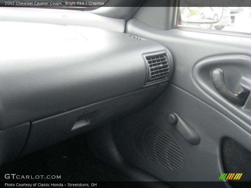 Bright Red / Graphite 2002 Chevrolet Cavalier Coupe