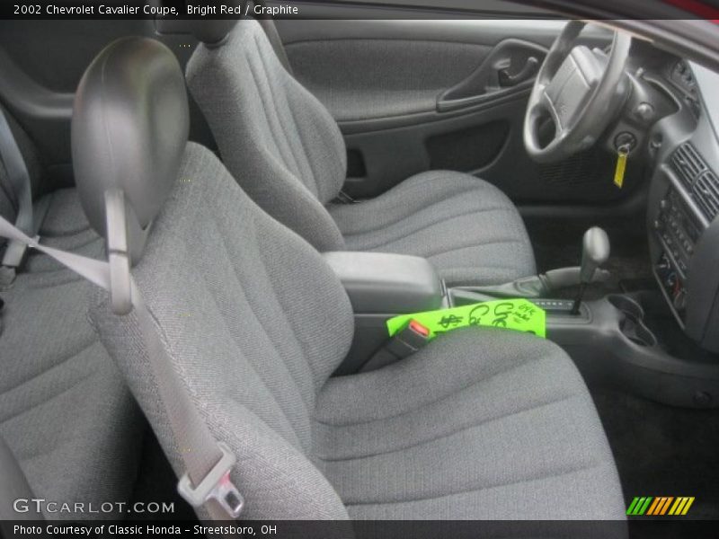 Bright Red / Graphite 2002 Chevrolet Cavalier Coupe