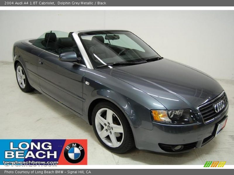 Dolphin Grey Metallic / Black 2004 Audi A4 1.8T Cabriolet