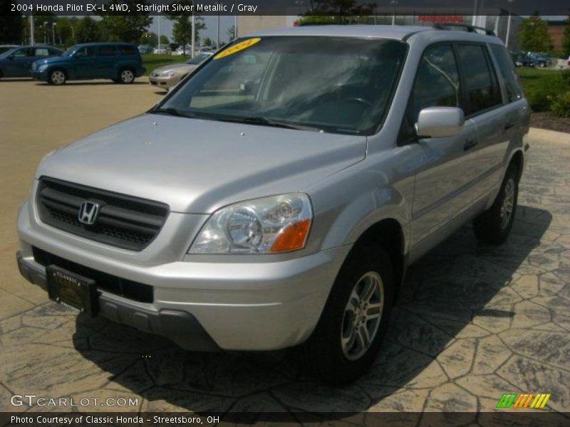 Starlight Silver Metallic / Gray 2004 Honda Pilot EX-L 4WD