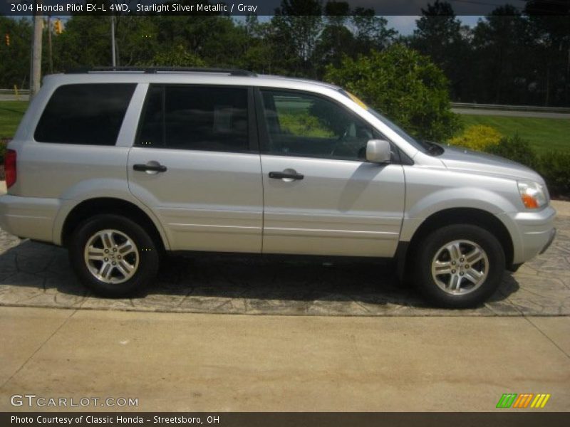 Starlight Silver Metallic / Gray 2004 Honda Pilot EX-L 4WD