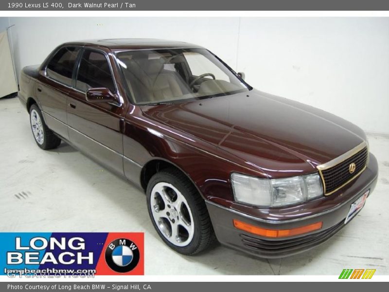 Dark Walnut Pearl / Tan 1990 Lexus LS 400