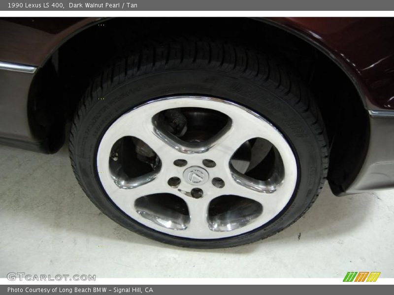 Dark Walnut Pearl / Tan 1990 Lexus LS 400