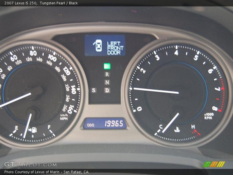 Tungsten Pearl / Black 2007 Lexus IS 250