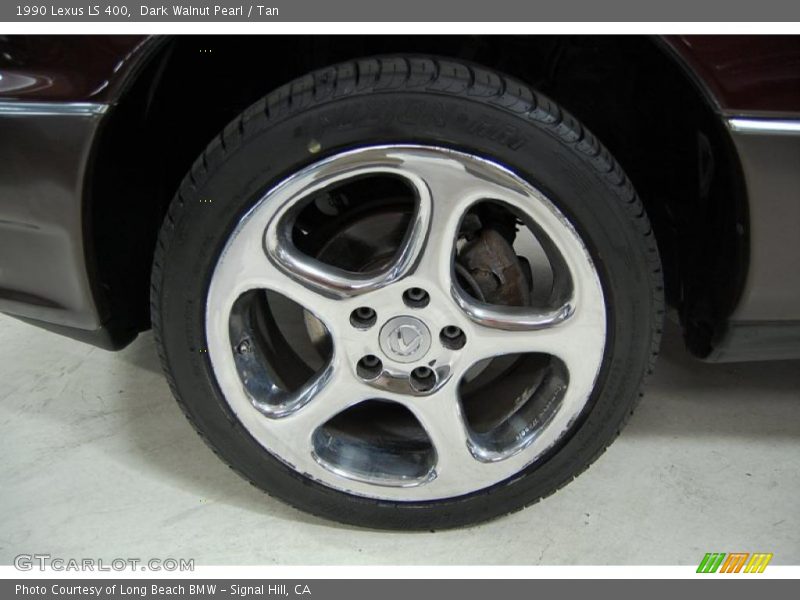 Dark Walnut Pearl / Tan 1990 Lexus LS 400
