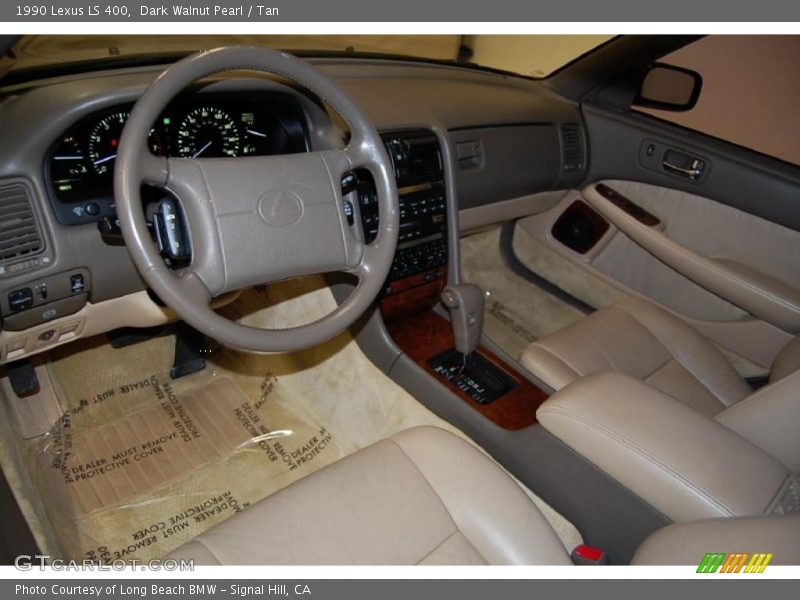 Dark Walnut Pearl / Tan 1990 Lexus LS 400