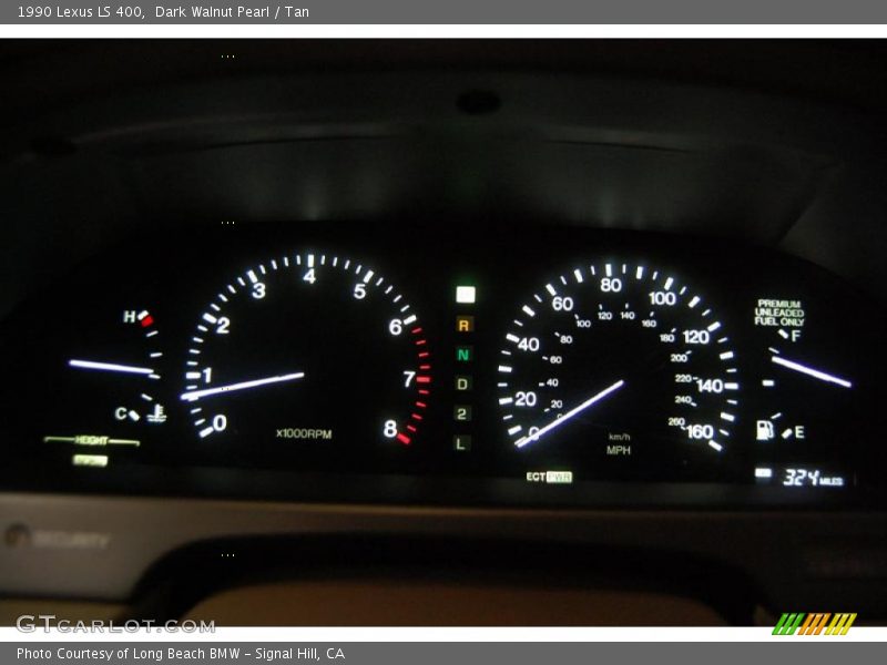 Dark Walnut Pearl / Tan 1990 Lexus LS 400