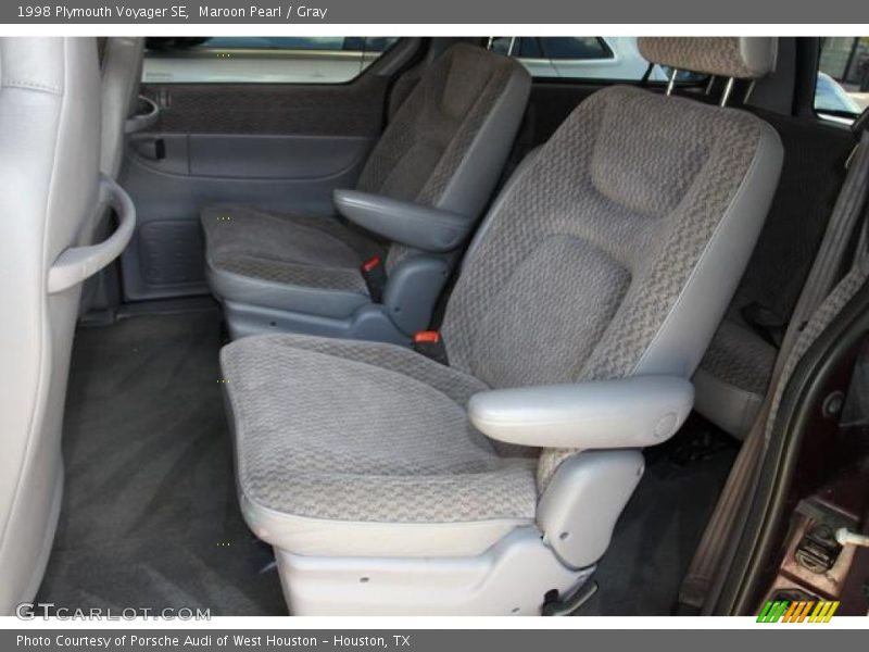Maroon Pearl / Gray 1998 Plymouth Voyager SE