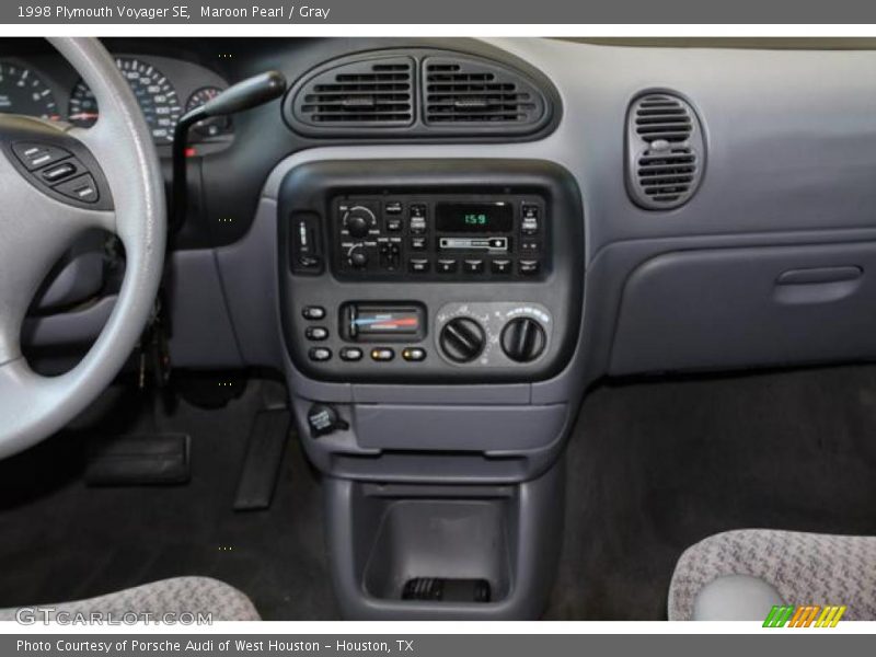 Maroon Pearl / Gray 1998 Plymouth Voyager SE