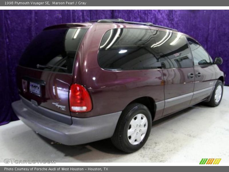 Maroon Pearl / Gray 1998 Plymouth Voyager SE