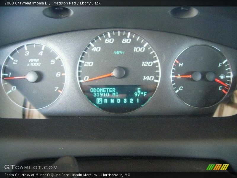 Precision Red / Ebony Black 2008 Chevrolet Impala LT