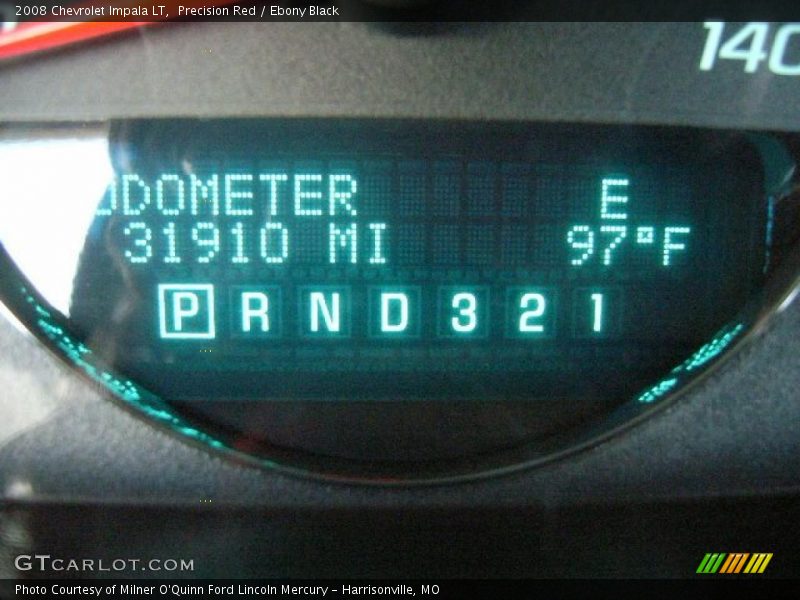 Precision Red / Ebony Black 2008 Chevrolet Impala LT