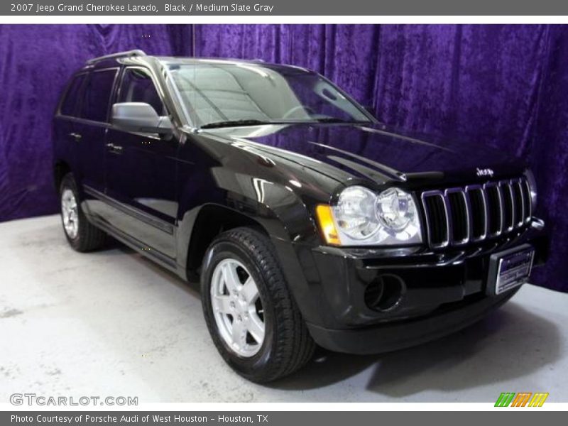 Black / Medium Slate Gray 2007 Jeep Grand Cherokee Laredo